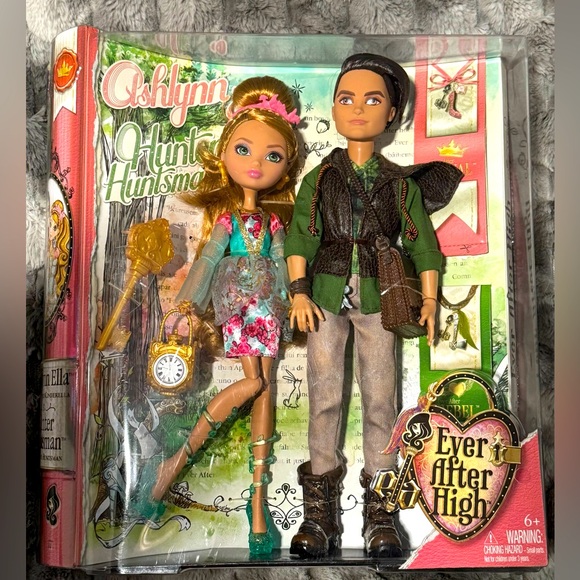 Piezas de repuesto para muñecas Ever After High - BBD48 ~ Ashlynn Ella y Hunter Huntsman Doll Set ~ Juego de manos de repuesto